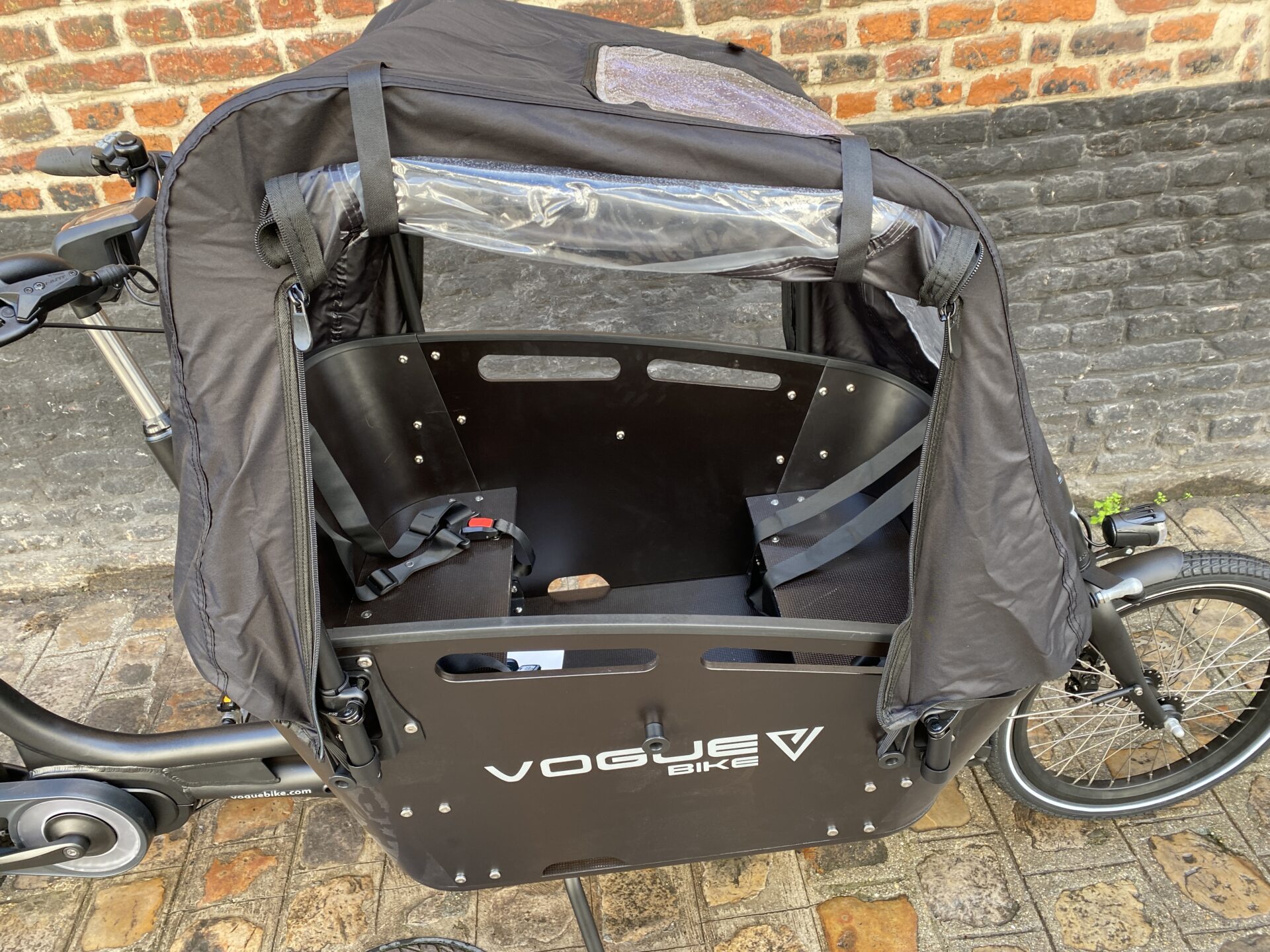 Vogue Carry 2 housse de vélo cargo pluie tente Yara noir housse de vélo  cargo